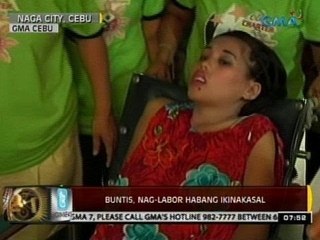 24 Oras: Buntis, nag-labor habang ikinakasal sa Naga City, Cebu