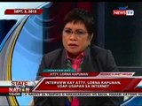 SONA:  Panayam kay Atty. Lorna Kapunan, abogado ni Janet Lim-Napoles