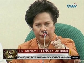 Sen. Santiago, nagpatutsada sa mga kapwa-senador na nadadawit sa umano'y pork barrel scam