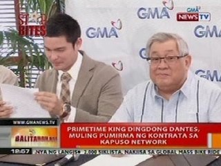 BT: Primetime king Dingdong Dantes, muling pumirma ng kontrata sa Kapuso Network
