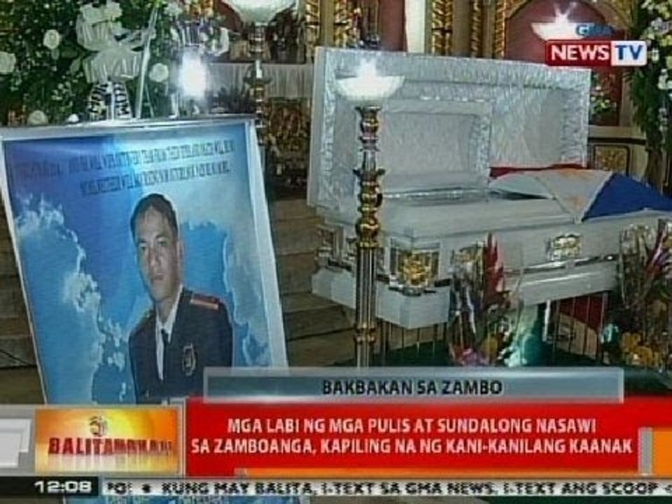 BT: Mga labi ng mga pulis at sundalong nasawi sa Zamboanga, kapiling na ng kani-kanilang kaanak
