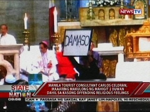 Carlos Celdran, maaaring makaulong ng mahigit 2 buwan dahil sa kasong Offending Religious Feelings