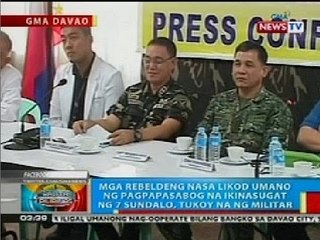 BP: Mga rebeldeng nasa likod umano ng pagpapasabog na ikinasugat ng 7 sundalo, tukoy na ng militar