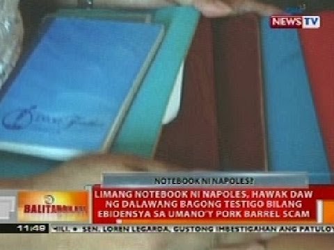 BT: 5 notebook ni Napoles, hawak daw ng 2 bagong testigo bilang ebidensya sa pork barrel scam