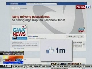 NTG: Official Facebook page ng GMA News, umabot na sa isang milyon ang likes
