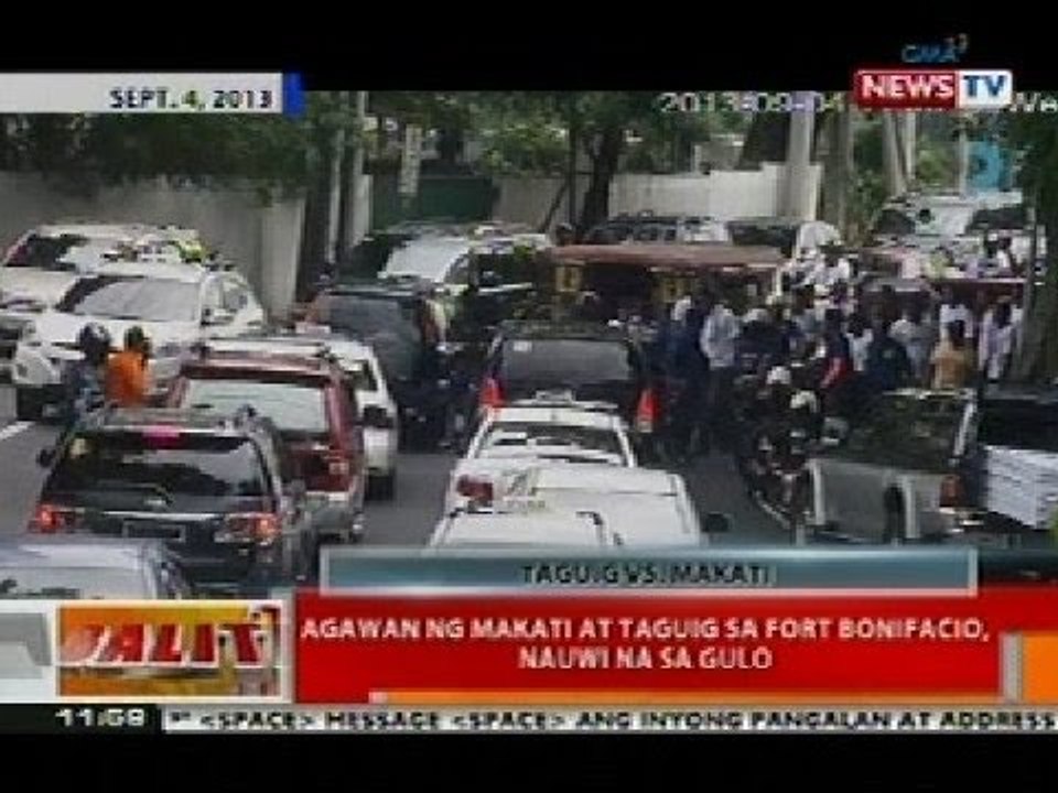 BT: Agawan ng Makati at Taguig sa Fort Bonifacio, nauwi na sa gulo