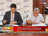 BT: Tom Rodriguez, pumirma ng exclusive contract sa GMA
