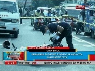 BP: Pamamaril sa dating sundalo sa Naga City, nakunan ng CCTV