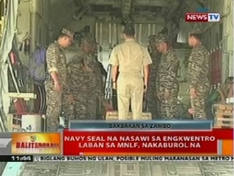 BT: Navy Seal na nasawi sa engkwentro vs MNLF sa Zamboanga, nakaburol na
