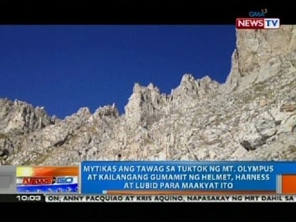 NTG: Ayon sa Greek Mythology, sa Mt. Olympus nananaog ang mga diyos ng griyego