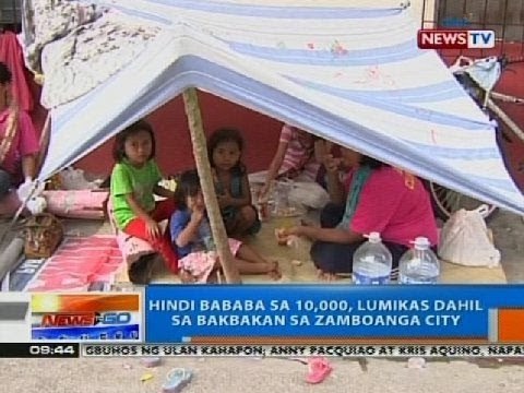 NTG: Hindi bababa sa 10,000 lumikas dahil sa bakbakan sa Zamboanga City