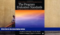 Read Online  The Program Evaluation Standards: A Guide for Evaluators and Evaluation Users (Joint