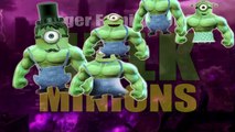 Finger Family Song HULK MINIONS Green Minions Song for Kids Nursery Rhymes Cookie Tv Video