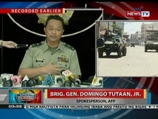 BP: Presscon ni Brig. Gen. Domingo Tutaan, Jr.