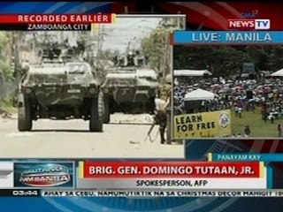 BP: Panayam kay Brig. Gen. Tutaan, Jr. tungkol sa kaguluhan sa Zamboanga