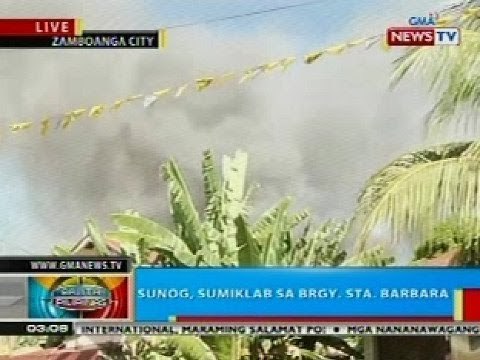 BP: Sunog, sumiklab sa Brgy. Sta. Barbara, Zamboanga