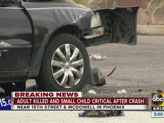 Man killed, child in critical condition after PHX car crash
