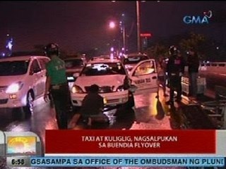 UB: Taxi at kuliglig, nagsalpukan sa Buendia flyover