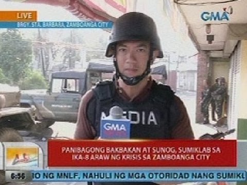 UB: Panibagong bakbakan at sunog, sumiklab sa ika-8 araw ng krisis sa Zamboanga City