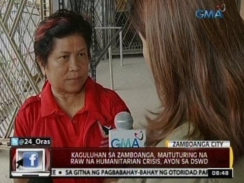 24 Oras: Kaguluhan sa Zamboanga City, maituturing na raw humanitarian crisis, ayon sa DSWD