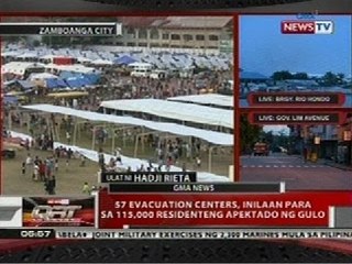 QRT: 57 evacuation centers, inilaan para sa 115,000 residenteng apektado ng gulo