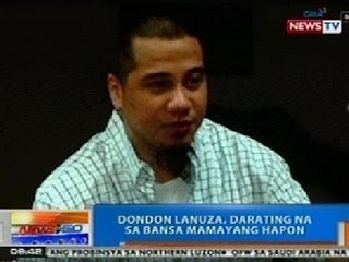 NTG: Dondon Lanuza, darating na sa bansa mamayang hapon