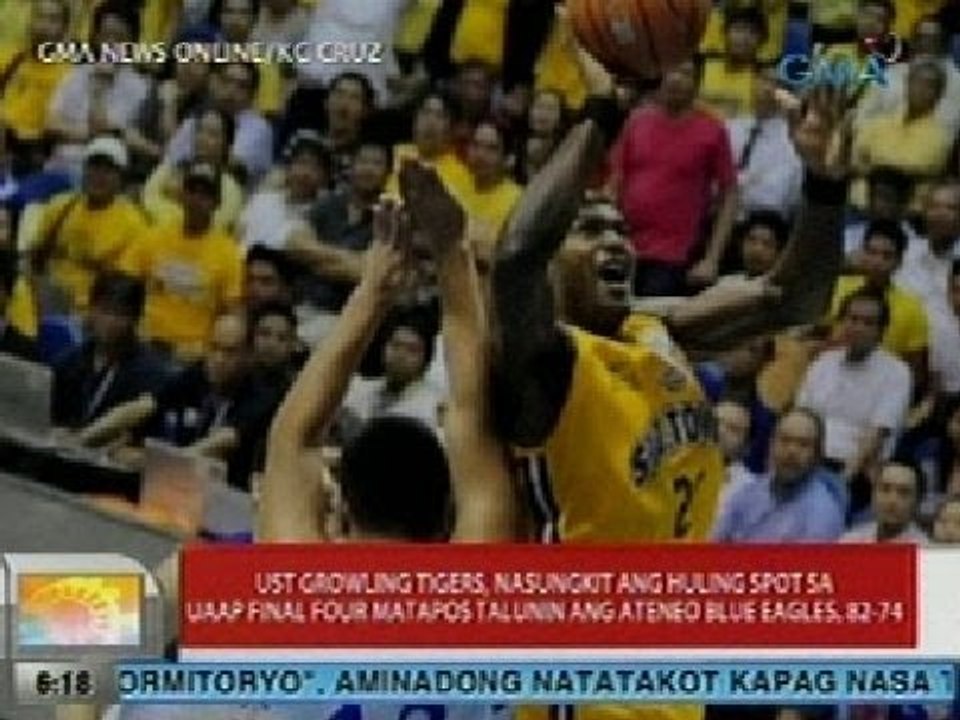 UB: UST, nasungkit ang huling spot sa UAAP Final 4 matapos talunin ang Ateneo