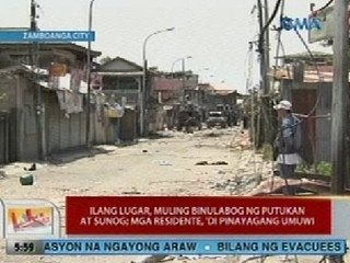 UB: Ilang lugar sa Zamboanga City, muling binulabog ng putukan at sunog
