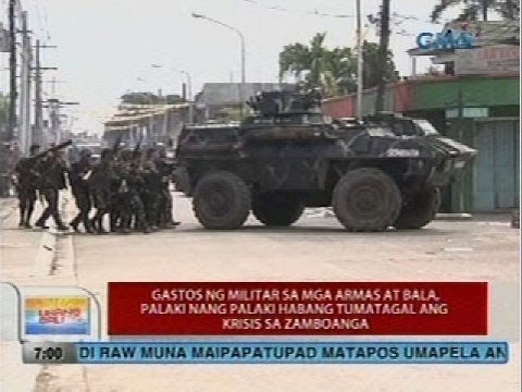 Gastos ng militar sa mga armas at bala, palaki nang palaki habang tumatagal ang krisis sa Zamboanga