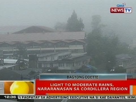 BT: Light to moderate rains, nararanasan sa Cordillera Region