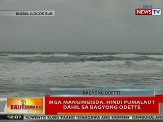 BT: Mga mangingisda sa Ilocos Sur, hindi pumalaot dahil sa Bagyong Odette