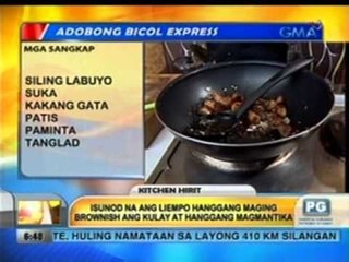 Unang Hirit: Masiramon na adobong Bicol Express