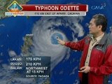 UB: Typhoon Odette, inaasahang lalabas ng PAR sa Linggo