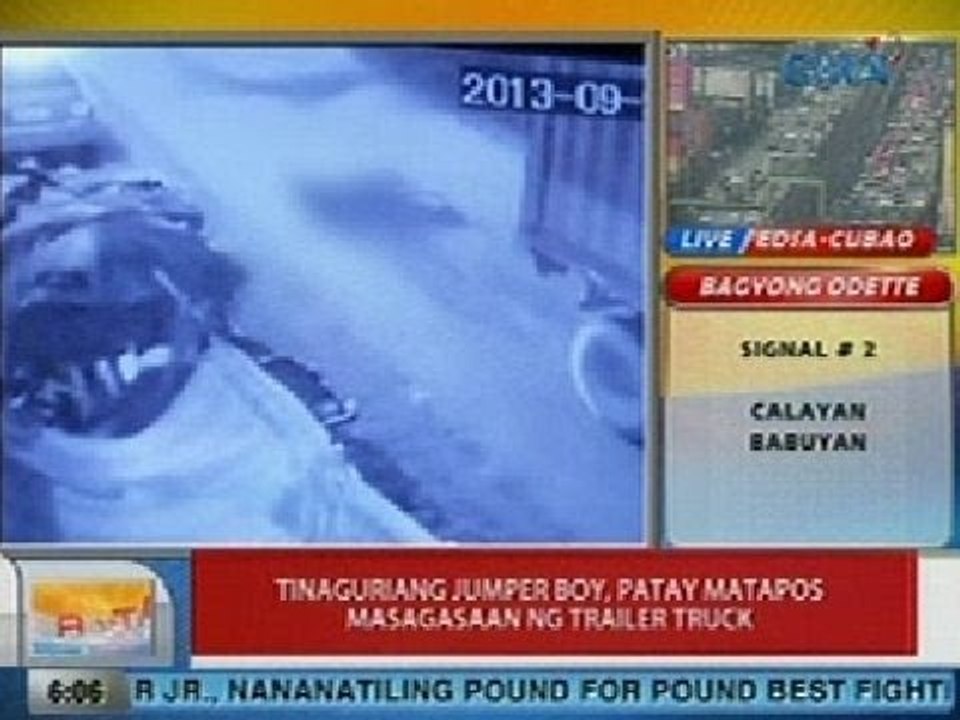 UB: Tinaguriang jumper boy, patay matapos masagasaan ng trailer truck sa Maynila