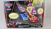 Neon Racers Neon Nights Lightning McQueen Track Glow In The Dark Racing Cars 2 Racers DisneyCarToys