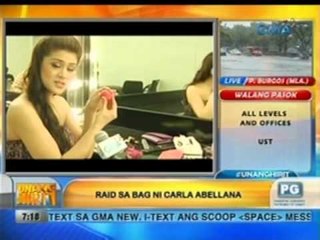Unang Hirit: Raid sa bag ni Carla Abellana