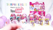 My Little Pony Surprise Eggs Opening Toys Video - 18 Kinder Surprise Egg Style Toys part #2
