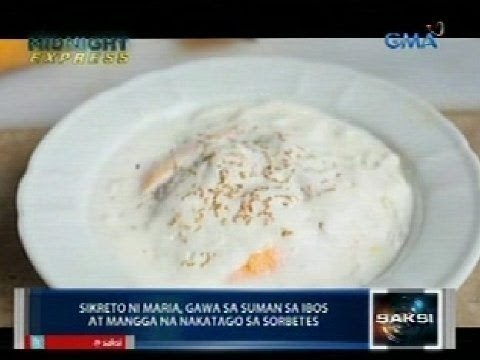 Saksi: Midnight Express: Sikreto ni Maria, gawa sa suman sa ibos at mangga na nakatago sa sorbetes