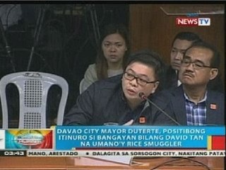 Download Video: BP: Davao City Mayor Duterte, positibong itinuro si David Bangayan   bilang David Tan