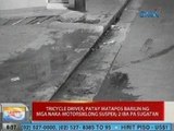 UB: Tricycle driver sa Navotas, patay matapos barilin ng mga naka-motorsiklong suspek