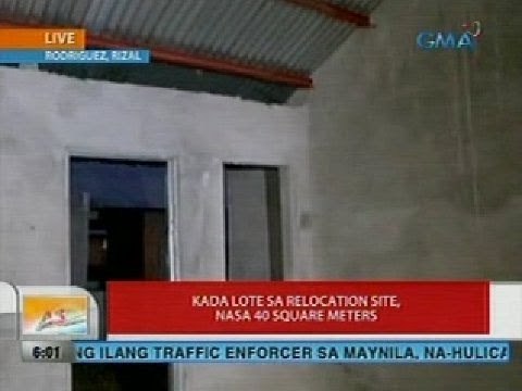 Mahigit 100 pamilyang dating taga-Sitio San Roque, Q.C., nakatira na ngayong sa Rodriguez, Rizal
