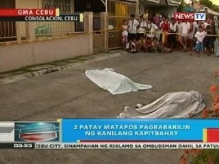 BP: 2 patay matapos pagbabarilin ng kanilang kapitbahay sa Consolacion, Cebu