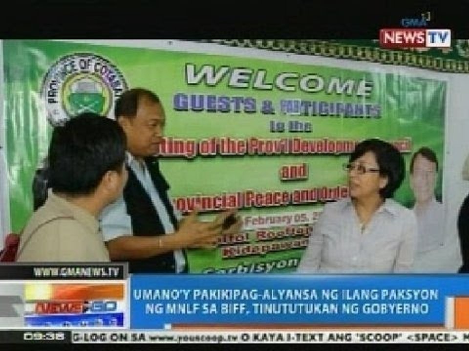 NTG: Umano'y pakikipag-alyansa ng ilang paksyon ng MNLF sa BIFF, tinututukan ng gobyerno