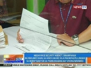 NTG: Megaforce Security Agency, sinampahan ng reklamo ng PNP
