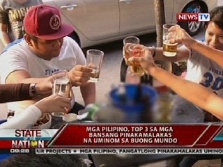 SONA: Mga Pilipino, top 3 sa mga bansang pinakamalakas uminom sa buong mundo