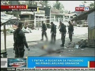 1 patay, 4 sugatan sa pagsabog ng pinaglaruang granada sa Camarines Sur