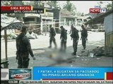 1 patay, 4 sugatan sa pagsabog ng pinaglaruang granada sa Camarines Sur