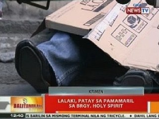 BT: Lalaki patay sa pamamaril sa Brgy. Holy Spirit