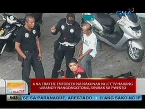4 na traffic enforcer na nakunan ng CCTV habang umano'y nangongotong, sinibak sa pwesto