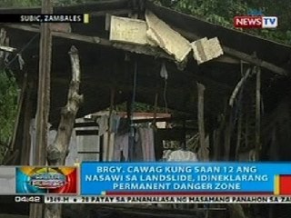 BP: Brgy. Cawag, Zambales, idineklarang permanent danger zone